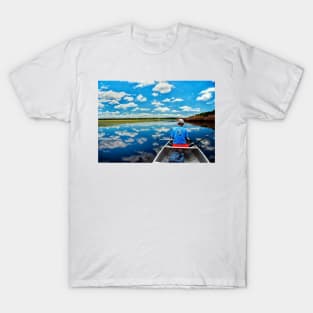 Cloud reflection on a lake T-Shirt